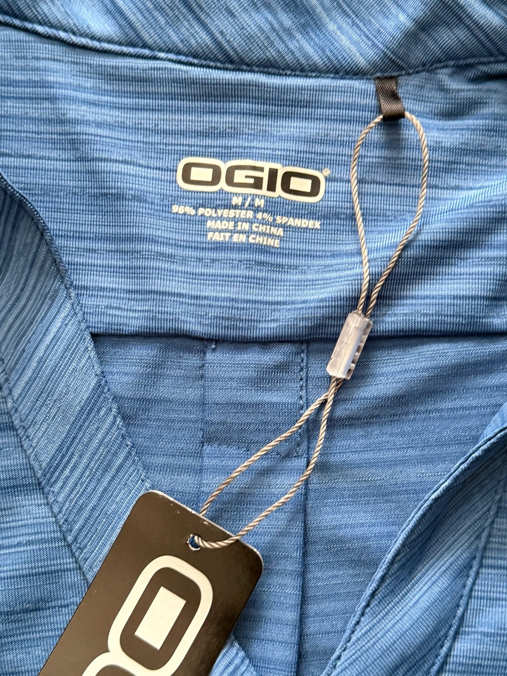 OGIO Women’s Blue Button-Front Drawstring Top - Picture 2 of 3